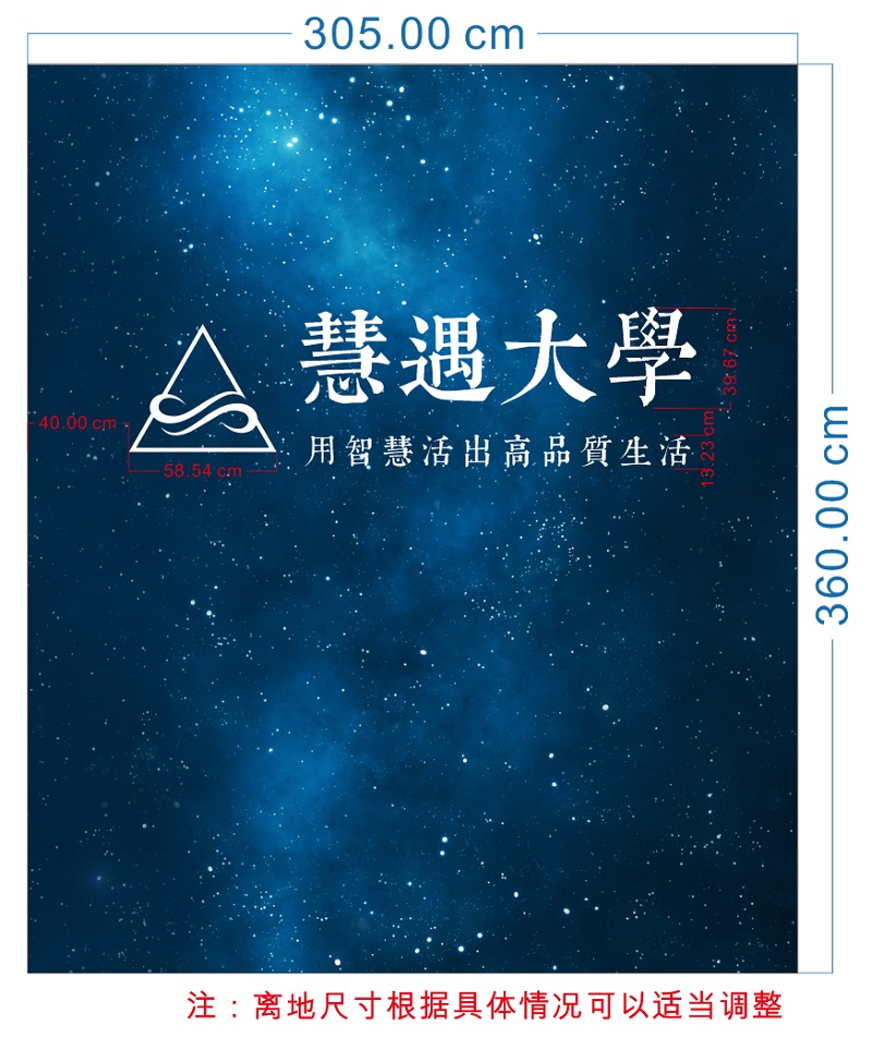 慧遇大学背景墙